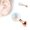 Rose Gold, variant on Cartilage/Tragus Barbell 16GA Opal Ball Internally Threaded Surgical Steel