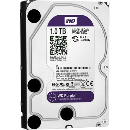Oem Notebook Hard Drive - WD 1TB Purple 5400 rpm SATA III 3.5