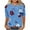Blue, variant on Cilsoka Summer Work Shirts for Women Office Black Summer Tops for Teens Short Sleeve Active Shirts for Women Women White Blouse Dressy