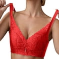 thumbnail image 5 of ATENAR Bras for Women,Wireless Bras for Women,Womens Bras,Soft,Stretch Fabric,Solid,Nylon,Red,4XL(US:16), 5 of 9