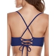 thumbnail image 5 of RELLECIGA Women's Strappy Longline Triangle Bikini Top, 5 of 6