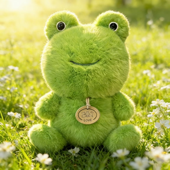 Honeplcked Small Stuffed Animals, Adorable Frog Plush Toy for Kids All Ages, Toddlers, Adults, and Families, Home and Nursery Decor, Idea Birthday Gifts on Clearance