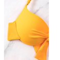 thumbnail image 4 of ZQUUVOU Women's Three Piece Swimsuit Tie High Waist Beach Bikini (Yellow,L), 4 of 6