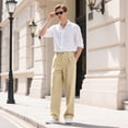 thumbnail image 6 of GINGTTO Men's Dress Pants Loose Fit Slacks for Men, 6 of 7