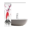 thumbnail image 3 of BPBOP Japan Sakura Branch Shower Curtain, Sun Fuji Mountain Polyester Fabric Shower Curtain Bathroom Sets with Hooks 66x72 Inches, 3 of 3