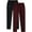 Blue, variant on Wyobmus Men's Open Bottom Sweatpants 2 Pack Soft Loose Active Joggers Cozy Solid Color Drawstring Straight Leg Athletic Pants Black