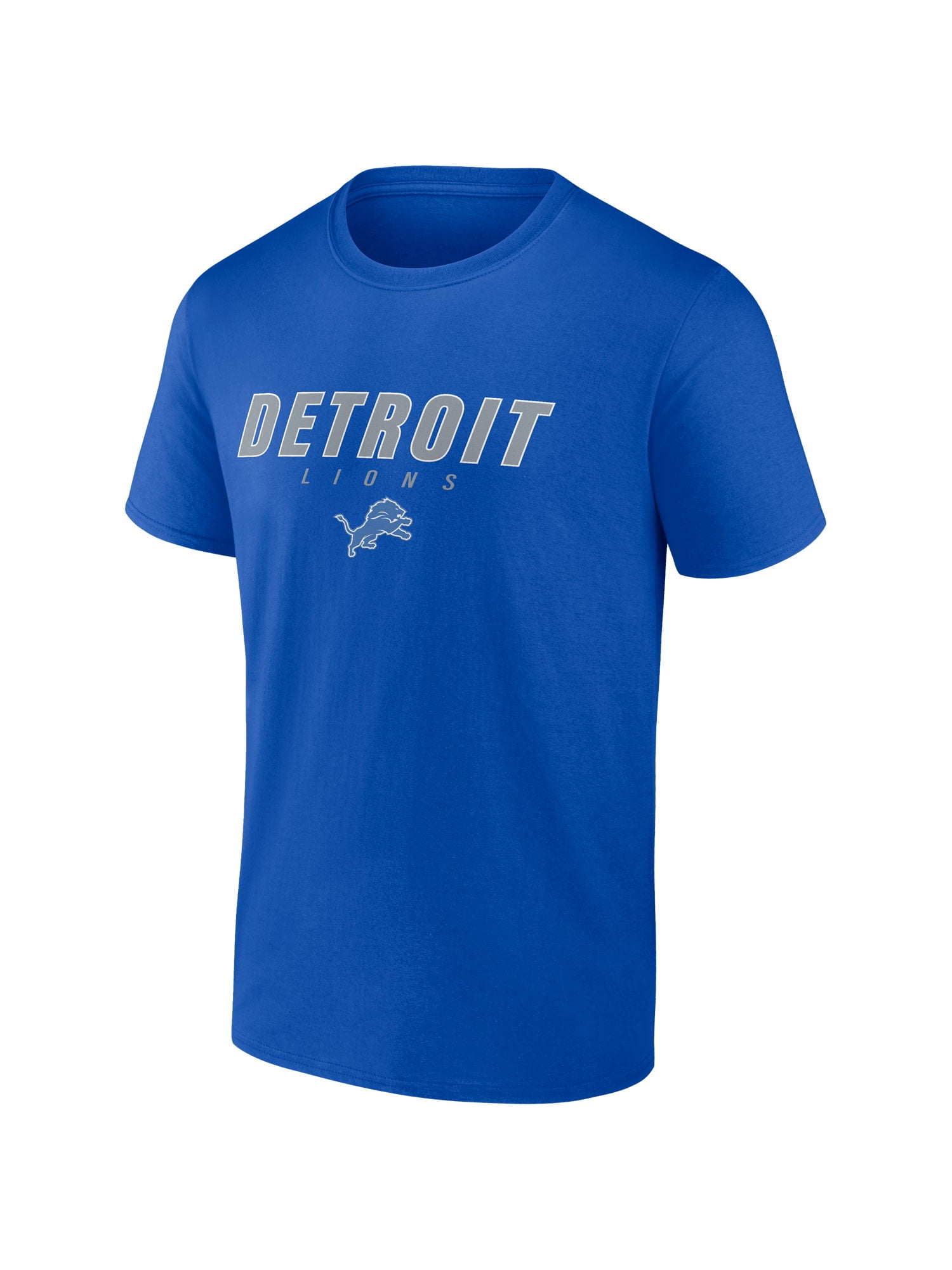 NFL Detroit Lions Men's Cotton Blue Short Sleeve T-Shirt