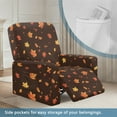 thumbnail image 3 of HELLHERO Maple Leaf Print Lazyboy Covers Slipcover Sofa Recliner Cover 1 Seat Breathable Comfy Cover for Recliner Chair with Foot Rest, 3 of 8