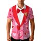 thumbnail image 2 of Blusa y camisa hawaiana de manga corta con cuello vuelto para hombre, camisa unisex informal de verano para playa, de manga corta con botones, ropa estampada divertida, blusa para hombre, 2 of 9