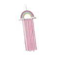 thumbnail image 1 of Organizador de moños de macramé para niñas, expositor de moños bohemio para pared Rosa, 1 of 9