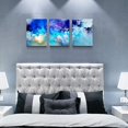thumbnail image 3 of Canvas Wall Art For Living Room Family Wall Decorations For Bedroom Modern Bathroom Wall Decor Paintings Blue Abstract Pictures Artwork Inspirational Canvas Art Prints Kitchen Home Decor 3 Piece Set, 3 of 6