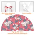 thumbnail image 4 of Yiaed Rose Flowers Print Christmas Tree Skirt , Tree SkirtsTree Mat for Christmas Winter Holiday Indoor Decorations-36", 4 of 7