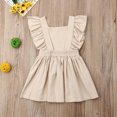 thumbnail image 6 of Bagilaanoe Toddler Baby Girl Summer Dress Sleeveless Backless A-line Ruffle Dresses 1T 2T 3T 4T 5T 6T Kid Casual Swing Sundress, 6 of 7