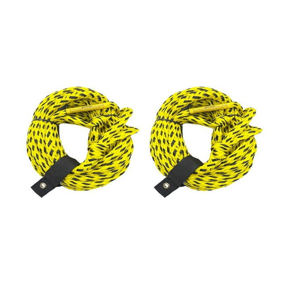 2pcs 60FT Boating Tow Ropes Heavy Duty Water Ski Rope 1-3 Person for Towable Tubes,Tow Kneeboard