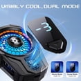 thumbnail image 2 of Phone Cooler Fan for Gaming, Cellphone Radiator with Fan Speed Settings,for Gaming Fit All Types of Smartphones, Mobile Phone Radiator with LED Temperature Display, 2 of 7