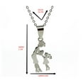 thumbnail image 3 of Titanium Steel Mother-Daughter Pendant Necklace - Stainless Steel Mother's Day Jewelry, Trendy Design for Eternal Bond, 3 of 7