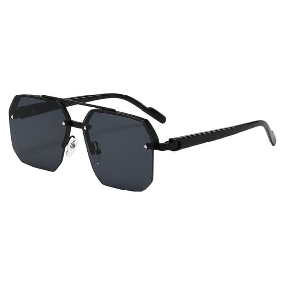 VLOOCKLW Square Frame Fashion Glasses Unisex Vintage Fashion Shades for Men Women, Lightweight UV Protection Glasses for Daily Wear & Travel
