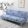thumbnail image 3 of Funda elástica para sofá cama con diseño floral, sin reposabrazos, con todo incluido, antiarañazos, para sofá de 3 plazas, para sala de estar, 3 of 4