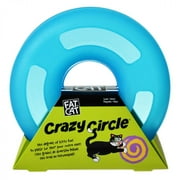Petmate Crazy Circle Cat Toy - Blue Large - 17" Diameter
