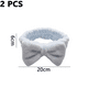 thumbnail image 2 of Diademas de belleza para mujer, extra suaves y ultra absorbentes, cómodas para lavar maquillaje, ducha, cuidado de la piel, Spa, banda gruesa para el cabello para niñas, 2 of 5
