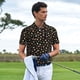 thumbnail image 3 of Balery Flower Pattern On Black Camisa Polo de Hombre con Estampado, de Manga Corta y Tejido Medio, Camisa Tipo Golf Polo-3X-Large, 3 of 6