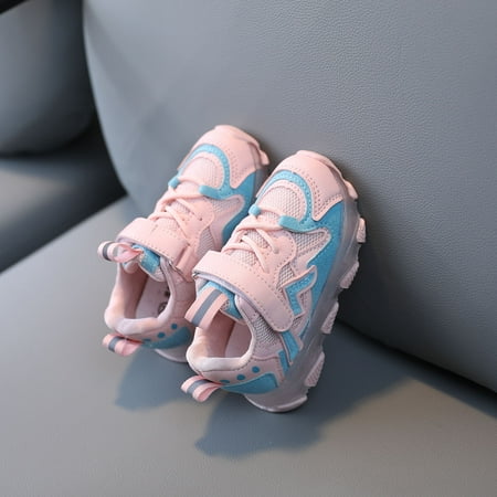 

TOWED22 Toddler Walking Shoes Light Running Girls Kids Sport Luminous Children Baby Shoes Mesh Led Baby Shoes Pink