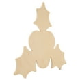 thumbnail image 3 of Holly Cutout 18-inch x 18-inch, Pack of 50 Wooden Door Hangers Unfinished for Holiday Dinner Table Decor and Craft, by Woodpeckers, 3 of 7
