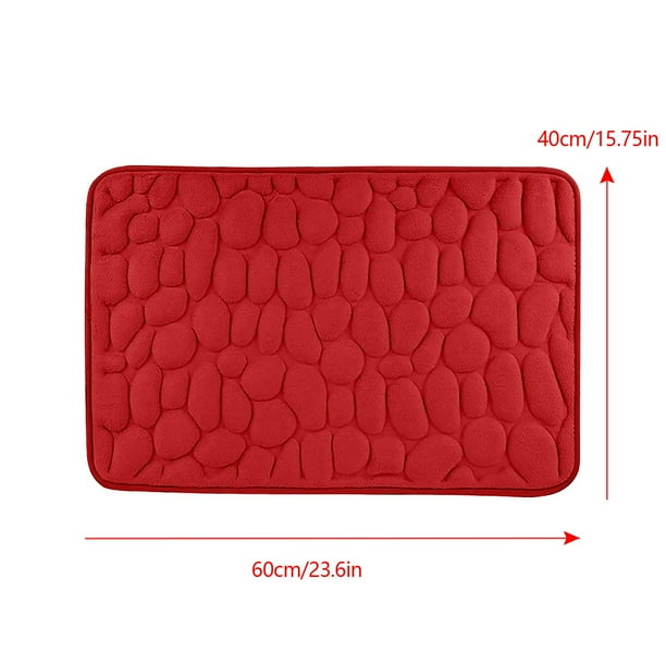 Alfombra de baño de algodón, absorbente de agua, antideslizante, para sala de estar, dormitorio, cocina, entrada