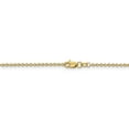 thumbnail image 3 of Primal Gold 14 Karat Yellow Gold 1.6mm Round Open Link Cable Chain Necklace, 3 of 5