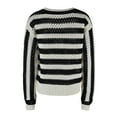 thumbnail image 4 of Lovskoo Sweaters for Women Color Block Oversized Long Sleeve Sweaters Fall Winter Casual Loose Crewneck Ribbed Knit Pullover Sweater Black, 4 of 9