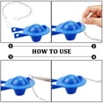 thumbnail image 5 of 6 Pack Toilet Flapper Chain Kit Toilet Beaded Chain 304 Stainless Steel Silver Replacement Lift Metal Handle Link Clasp Hooks Accessories, 5 of 6