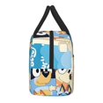 thumbnail image 3 of Lsque Bluey Print Lunch Bag, Insulated Lunch Box, Small Leakproof Cooler Food Lunch Containers Reusable High Capacity Lunch Tote Bags for Work, Travel, Outdoor, 3 of 8