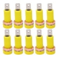 thumbnail image 1 of 10pcs 4mm Banana Jack Socket Mount Binding Post Connector Adapter Panel for Electronic InstrumentYellow, 1 of 14