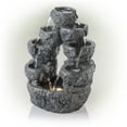 thumbnail image 5 of Alpine Corporation 14" 5-Tiered Cascading Indoor/Outdoor Tabletop Fountain, Gray, 5 of 7
