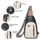 thumbnail image 5 of Bandolera LATMAP 7L de piel para mujer y hombre, antirrobo, color negro, 5 of 9