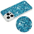 thumbnail image 6 of Compatible with iPhone 12 Pro Max Case Gel Glitter Sparkle Bling Women Girls Cases Cute Rubber Slim Soft Silicone TPU Shockproof Drop Phone Protective Cover for iPhone 12 Pro Max,Blue, 6 of 7
