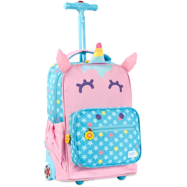 Mochila enrollable TWISE Side-Kick Preschool para niños con forma de unicornio