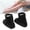 Black, variant on Electric Heated Shoes Relieve Discomfort Keep Warm Washable USB Heating Plush Booties Winter Indoor Foot Warmer Unisex Boots Brown 12.2 inches / 31 cm Size