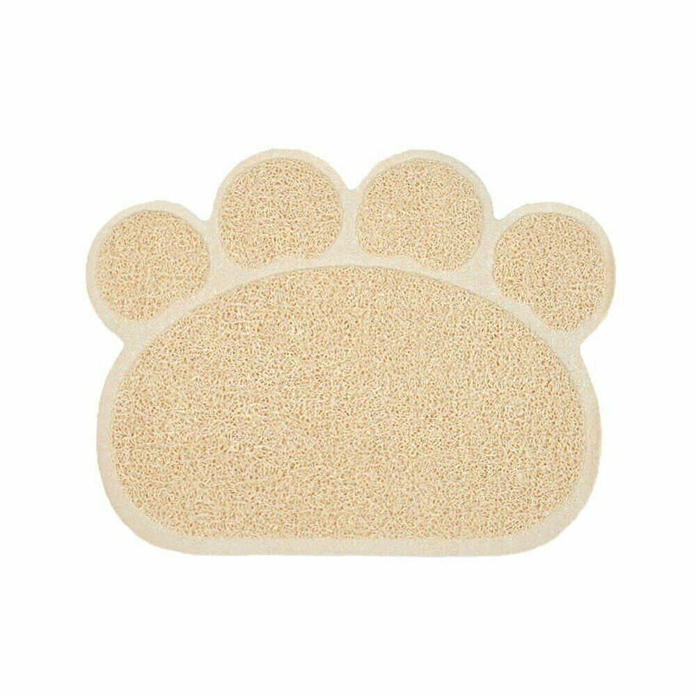 Cat Litter Mat Catcher NonSlip Paw Print Shape Trapping Mats Pad