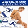 thumbnail image 4 of MED PRIDE Disposable Razors 10-Pack – Twin Blade Shaving Razors with Easy Grip Handle for Men & Women, Smooth Double Edge Razor Blades, 4 of 6
