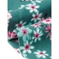 thumbnail image 6 of DARING DIVA Women's Plus V Neck Ruffle Sleeve Floral Casual Blouses 4X Green, 6 of 6