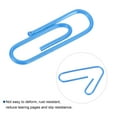 thumbnail image 4 of Uxcell Paper Clips 1.1 Inch Vinyl Coated with Box for Office Home Blue Count 600, 4 of 6