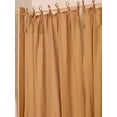 thumbnail image 4 of The Art Box Linen Curtains for Bedroom Living Room Tie Top Window Curtain Drapes, 2 Pack, Camel , 52w x 63l inch, 4 of 7