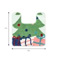 thumbnail image 3 of Holiday Time - Christmas Tree 2-Piece Polyester Holiday Bath Rug Set w/ Contour Rug & Toilet Cover, 3 of 9