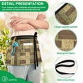 thumbnail image 6 of Wooden Texture Pattern Multi Pocket Short Apron Waterproof, Adjustable 96.5in Belt for various occasions, 6 of 7