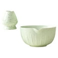 thumbnail image 3 of 2 cuencos para té matcha con soporte para batidor, accesorios de regalo fáciles de limpiar. Verde claro, 3 of 9