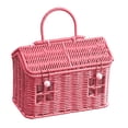 thumbnail image 5 of Portable Woven Hand Basket Ergonomic Handle Design for Convenient Carrying to Markets Outdoor Event and Homes Organization, 5 of 9
