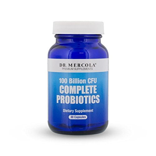 Dr. Mercola Complete Probiotics, 30 Servings (30 Capsules), 100 Billion CFU, Dietary Supplement, Digestive & Immune Support, Non-GMO