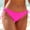 Hot Pink, variant on TEVEQ Women's Low Rise Adjustable Side Tie Bikini Bottoms Full Coverage Swimsuit Bottoms Women String Tie Side Bikini Bottoms Moderate Coverage Swimsuit Bottom Waist Bathing Suit Blue L