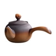 thumbnail image 2 of Abbracc Ceramic Tea Pot with Rope Wrapped Handle Tea Kettle for Hotel Kitchen Hiking side handle, 2 of 9